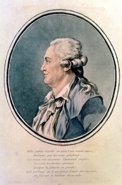 Portrait de Franz Anton Mesmer (1734-1815), médecin autrichien et fondateur du mesmérisme - French School