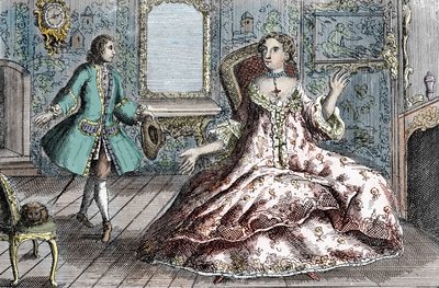 Portrait de la criminelle française Marie Catherine Taperet Lescombat et de son amant Henri Mongeot - French School