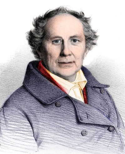 Portrait de Friedrich Wilhelm August Argelander (1799-1875), astronome allemand - French School