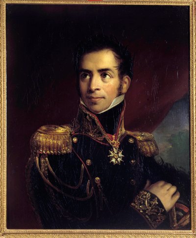 Portrait du général baron Gourgaud - French School