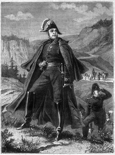 Portrait du général Lecourbe - Claude Joseph Comte Lecourbe, général français (1758 -1815) - dans « Histoire de l
