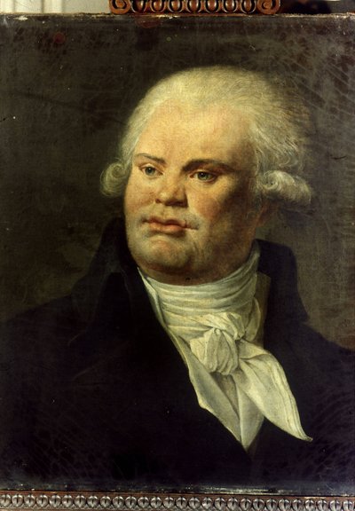 Portrait de Georges Jacques Danton (1759-1794). Peinture anonyme de l