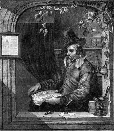 Portrait de Giulio Genoino (Genovino), qui a participé avec Tommaso Aniello, dit Masaniello (1622-1647) à la révolte contre les Espagnols à Naples en 1647. Gravure de 1852. - French School