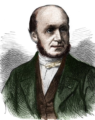 Portrait de Guillaume Benjamin Duchenne de Boulogne (1806 - 1875), médecin français - dans « Album de la Science ; savants illustres ; Grandes découvertes » 1896. - French School
