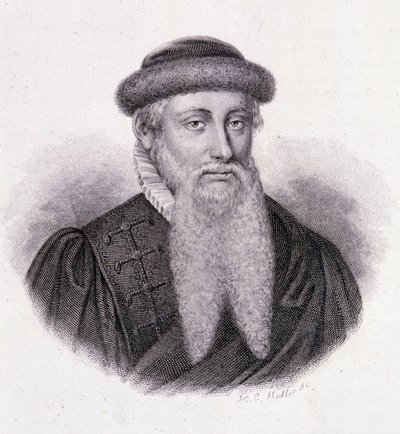 Portrait de Gutenberg - dans «Portrait des hommes utiles» - French School
