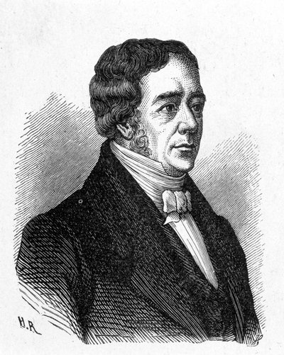 Portrait de Hans Christian Oerested (Oersted ou Orsted) - French School