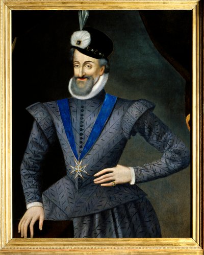 Portrait de Henri IV (1553-1610) roi de France. Il porte le collier de l