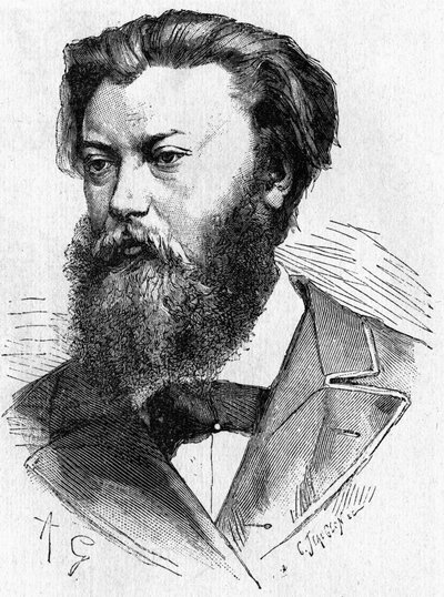 Portrait de Jablochkoff - dans "Album de la Science; savants illustres; Grandes découvertes" 1896. - French School
