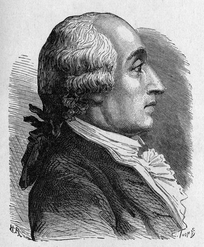Portrait de Jacques Alexandre César Charles (1746 - 1823), physicien français - dans « Album de la Science; savants illustres; Grandes découvertes » 1896 - French School