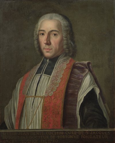 Portrait de Jacques Denis Cochin (1726-83) Fondateur de l