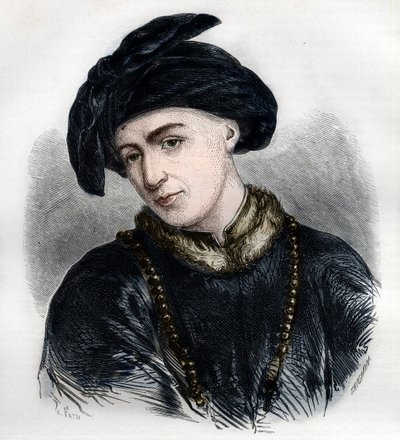 Portrait de Jan Hus (ou Jean Huss) - French School
