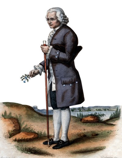 Portrait de Jean-Jacques Rousseau - French School