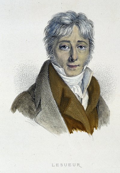 Portrait de Jean-François Lesueur - gravure - French School