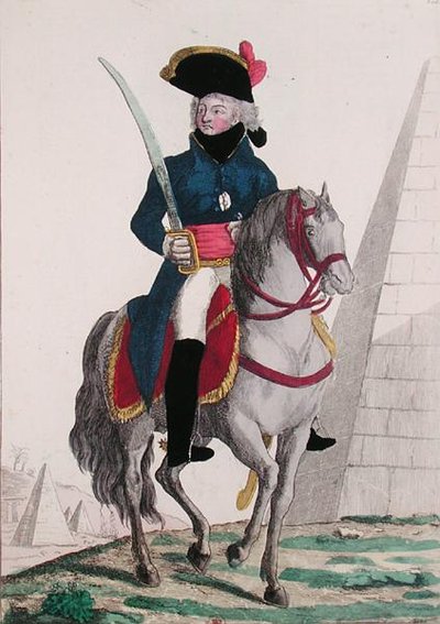 Portrait de Jean Baptiste Kléber (1753-1800) aux Pyramides, fin du XVIIIe siècle - French School