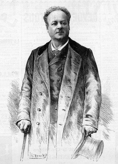 Portrait de Jean Berthelier (1830-1888), acteur et chanteur français. - French School