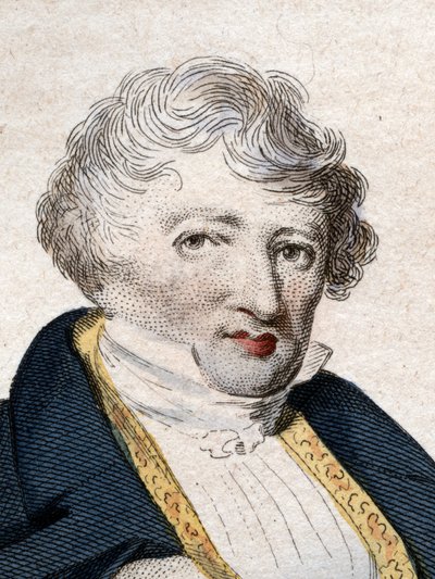 Portrait de Georges Cuvier (1769-1832), naturaliste et zoologiste français - French School