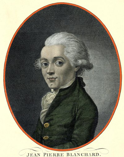 Portrait de Jean Pierre (Jean-Pierre) Blanchard (1753-1809), aéronaute français. - French School