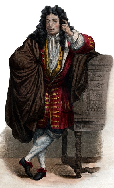 Portrait de Jean de La Bruyère (1645-1696), essayiste et moraliste français - French School