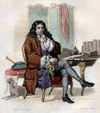 Portrait de Jean de La Fontaine - French School