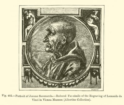 Portrait de Jérôme Savonarole - French School