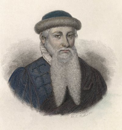 Portrait de Johannes Gensfleisch dit Gutenberg - French School
