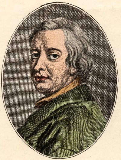 Portrait de John Dryden, poète anglais (1631-1700) - French School