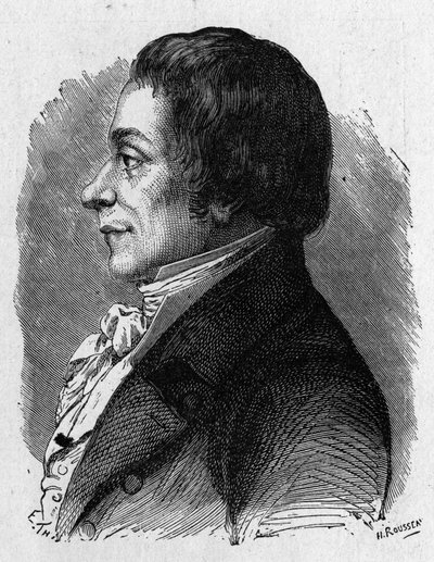 Portrait de Joseph Lakanal (1762 - 1845), homme politique français - dans "Album de la Science; savants illustres; Grandes découvertes" 1896. - French School