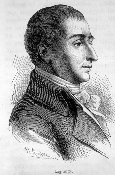 Portrait de Joseph Louis, Comte de Lagrange (1736-1813), mathématicien français - dans L