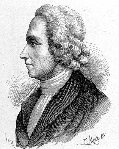 Portrait de Joseph Priestley (1733 - 1804), chimiste et théologien britannique - dans « Album de la Science ; savants illustres ; Grandes découvertes » 1896. - French School