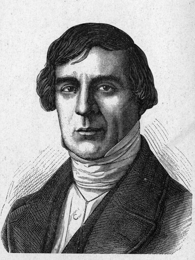 Portrait de Jules Barthélemy Saint-Hilaire (1805 - 1895), érudit et homme politique français - dans "Album de la Science; savants illustres; Grandes découvertes" 1896. - French School