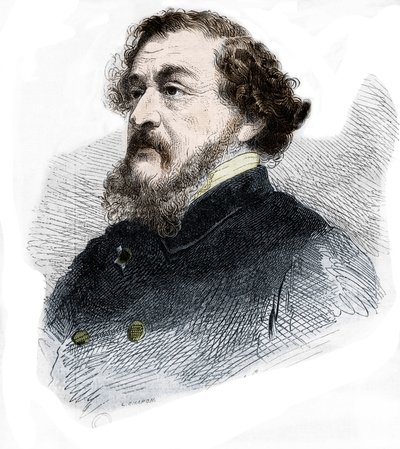 Portrait de Léon Gozlan journaliste et romancier français (1803 - 1866) - French School