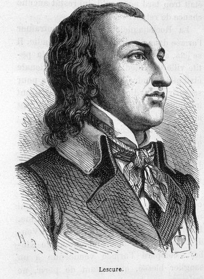 Portrait de Lescure, chef vendéen (1766 - 1793) - dans "L