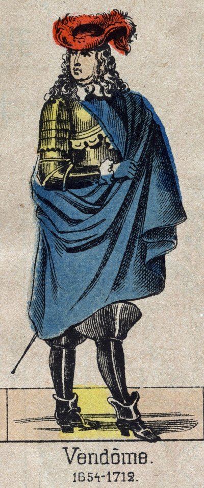 Portrait de Louis-Joseph de Bourbon (1645-1712) dit le Grand Vendôme, duc de Penthièvre et de Mercoeur, puis duc de Vendôme et Pair de France. Image d