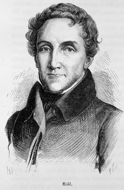 Portrait de Louis-Mathieu Molé - Portrait de Louis Mathieu, Comte de Molé (1781 - 1855), homme politique français - dans “L
