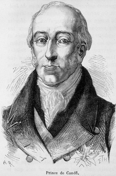 Portrait de Louis V Joseph de Bourbon-Condé (1736-1818), huitième prince de Condé, homme de guerre français - dans « L