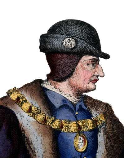 Portrait de Louis XI de France (1423-1483) - French School