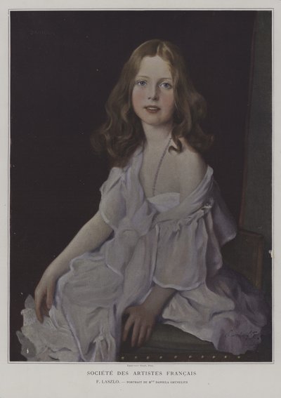 Portrait de Mademoiselle Daniela Grunelius - French School