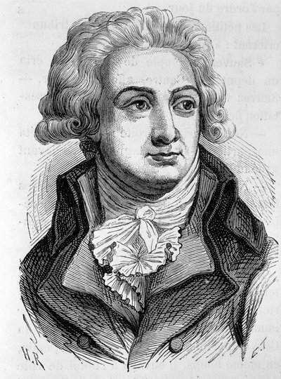 Portrait de Marie Jean Hérault de Séchelles (1759-1794), homme politique français - dans "L