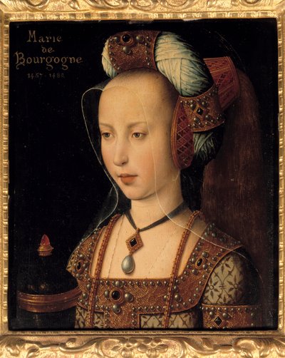 Portrait de Marie de Bourgogne (1457-1482), duchesse et comtesse de Bourgogne - French School
