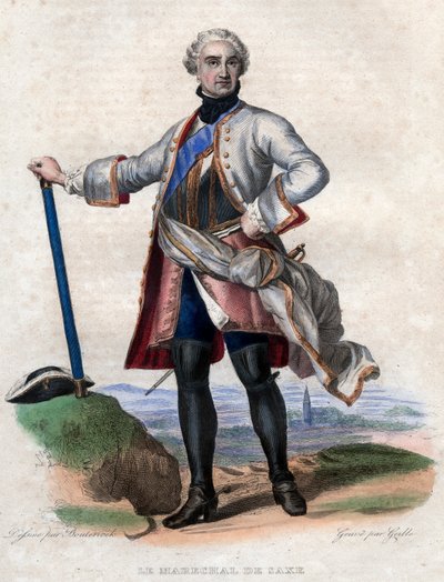 Portrait de Maurice de Saxe (1696-1750) - French School