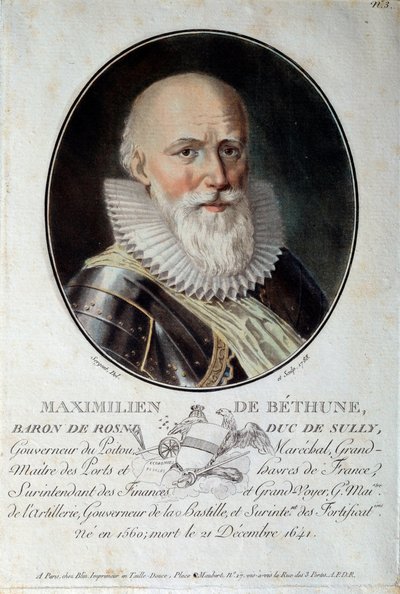 Portrait de Maximilien de Béthune, Duc de Sully (1560-1641) - French School