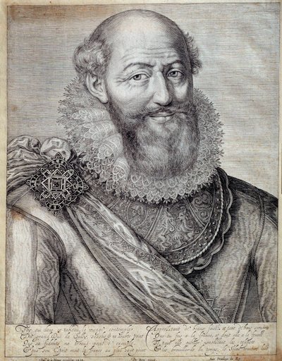 Portrait de Maximilien de Béthune, Duc de Sully (1560-1641). Gravure du XVIIe siècle. Pau, Musée du Château - French School