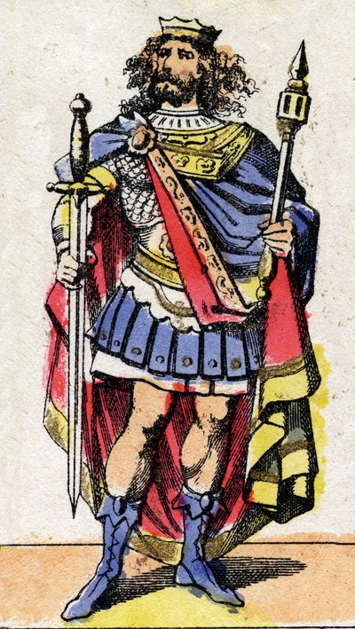Portrait de Mérovée III (ou Mérowig) (ca. 412-458), roi des Francs de 448 à 458. - French School