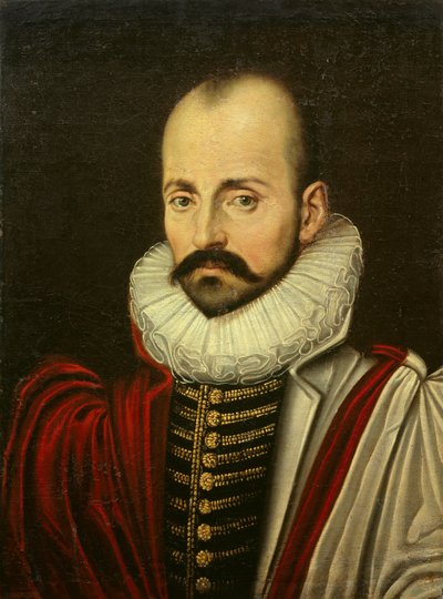 Portrait de Michel Eyquem de Montaigne, philosophe humaniste français - French School