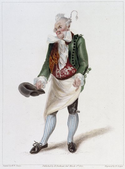 Portrait de Monsieur Gattie dans le ballet de la Paysanne supposée - French School