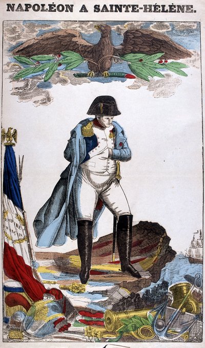 Portrait de Napoléon Bonaparte à Sainte-Hélène. Image d