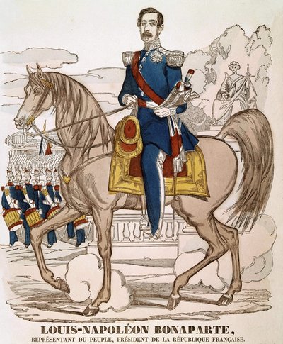 Portrait de Napoléon III - représentant du peuple, Président de la République française. (Charles Louis Napoléon Bonaparte) (1808 - 1873). Image d