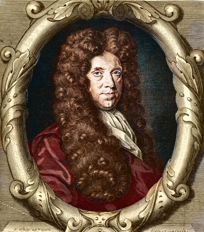 Portrait de Neremiah Grew (1641-1721), botaniste anglais - French School