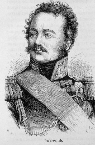Portrait de Paskiewitch (ou Paskeevich), maréchal russe (1782 - 1856) - dans «L