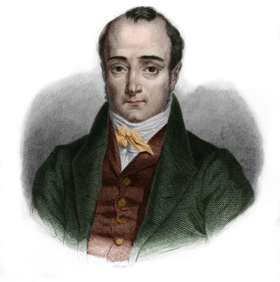 Portrait de Paul Jean Pierre Sauzet (1809-1876), homme politique français. dans « LIBRE DES PERSONERS » par Louis de Cormenin Timon. 1842. Collection privée. - French School